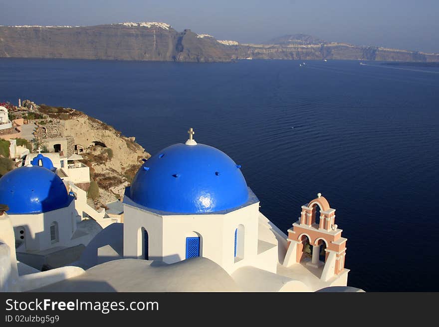 Oia, city in Greece island Santorini