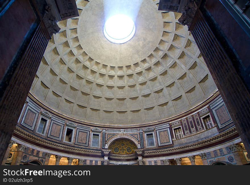 Inside The Pantheon, Rome, Italy