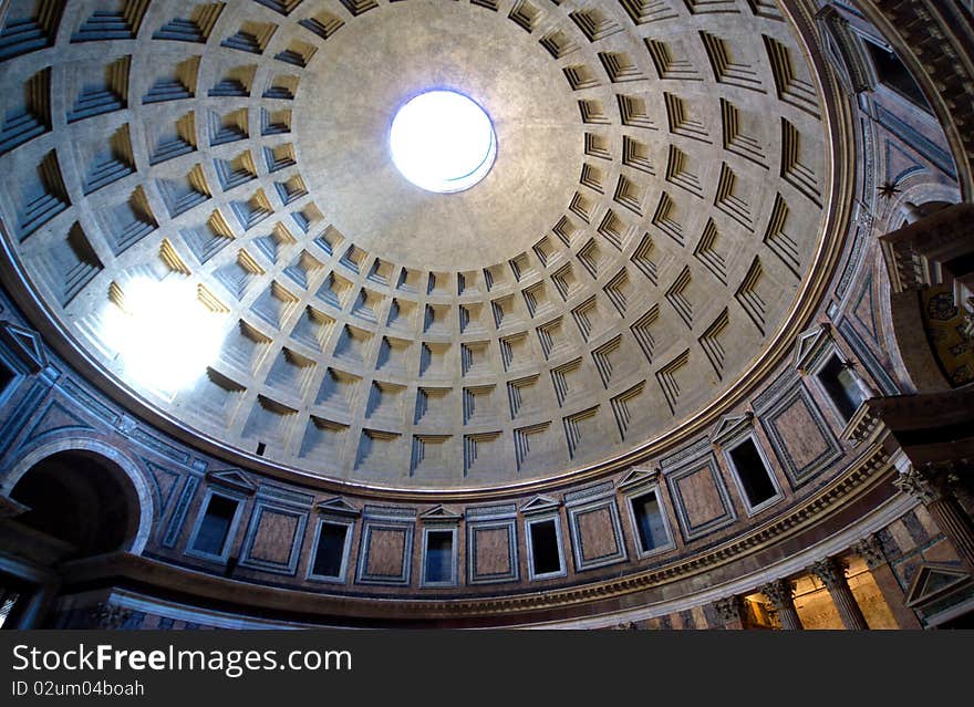 Inside the Pantheon, Rome, Italy