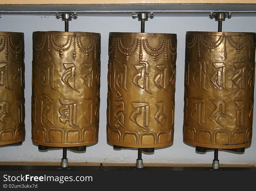 Buddhist Prayer Wheels