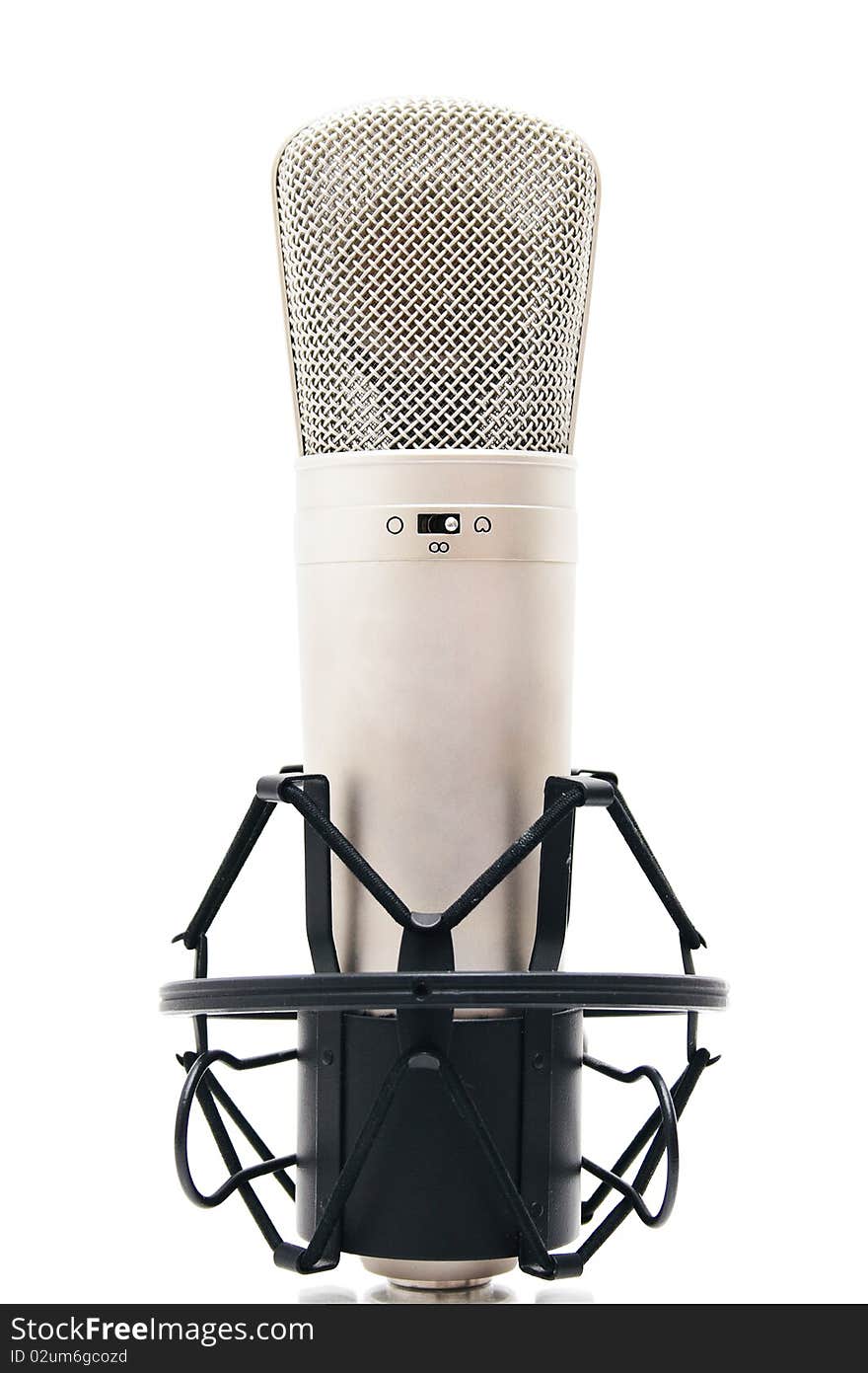 Microphone On White Background