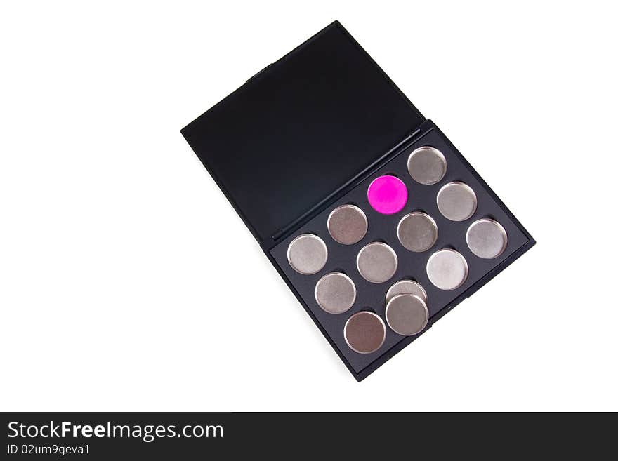 Empty magnetic eyeshadows palettes