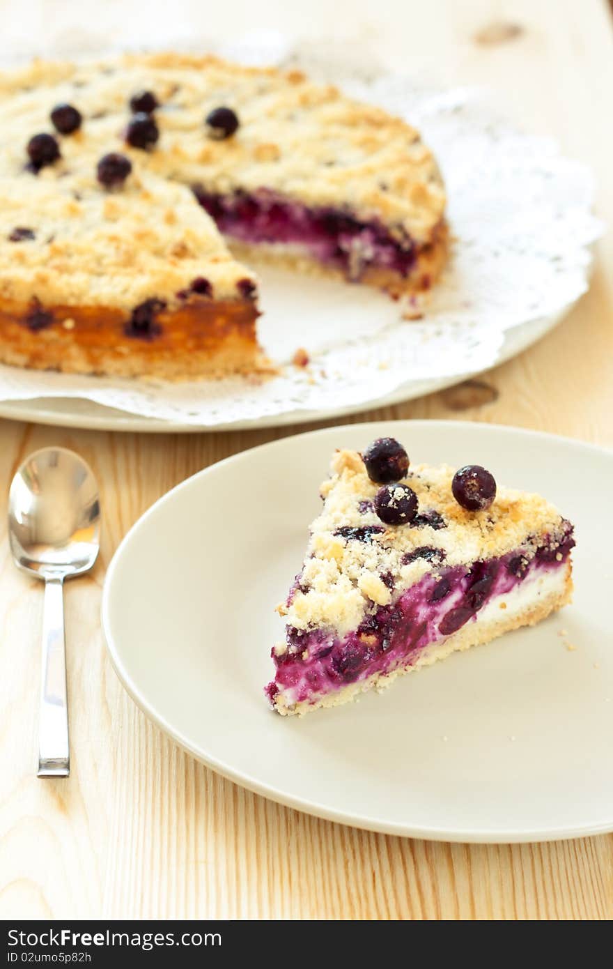 Slice Of Black Currant Pie