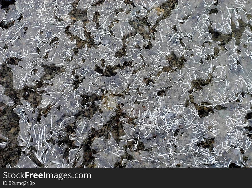 Natural ice pattern in glacier ice. Natural ice pattern in glacier ice