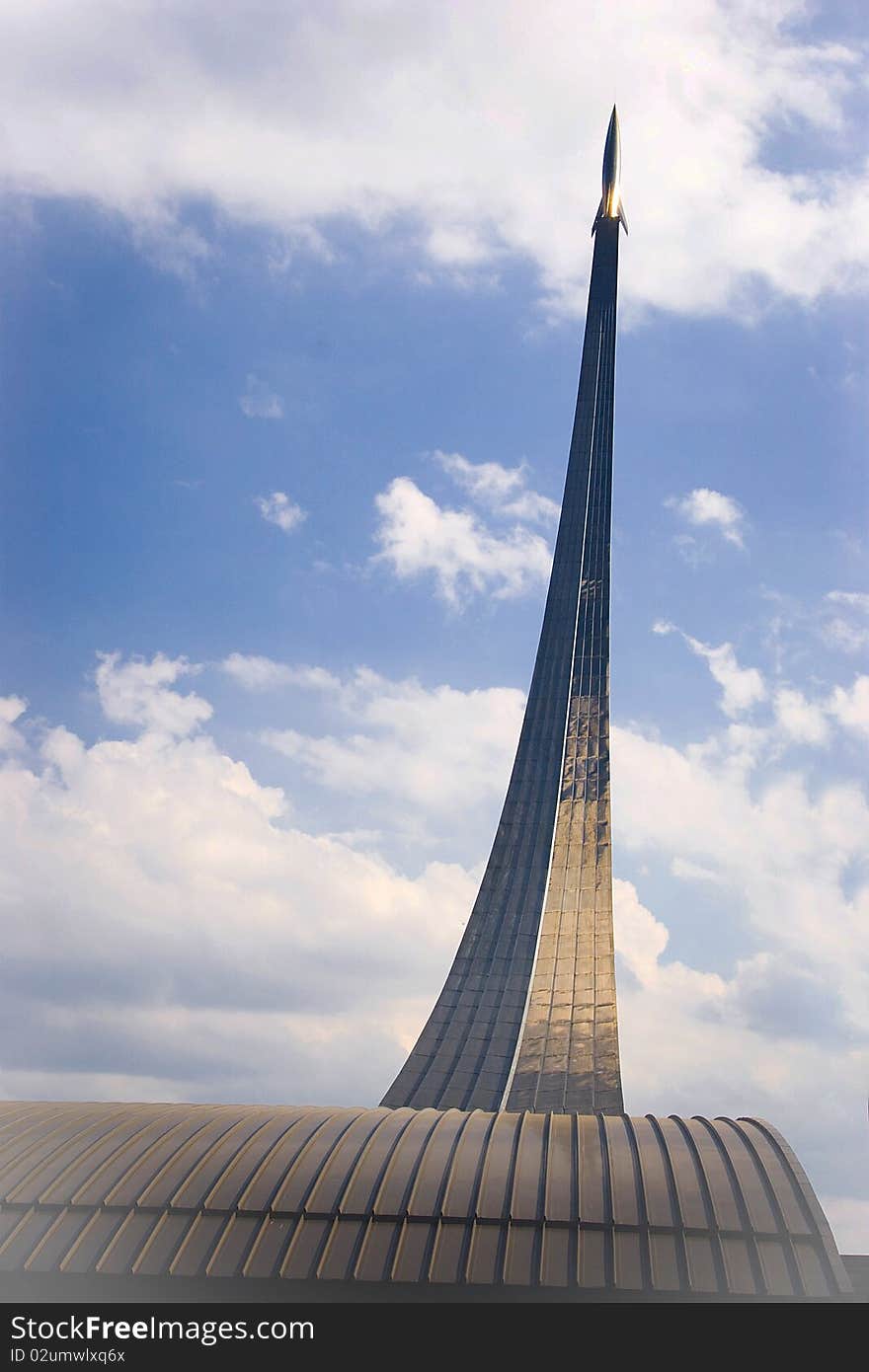 View of Space monument in Moscow