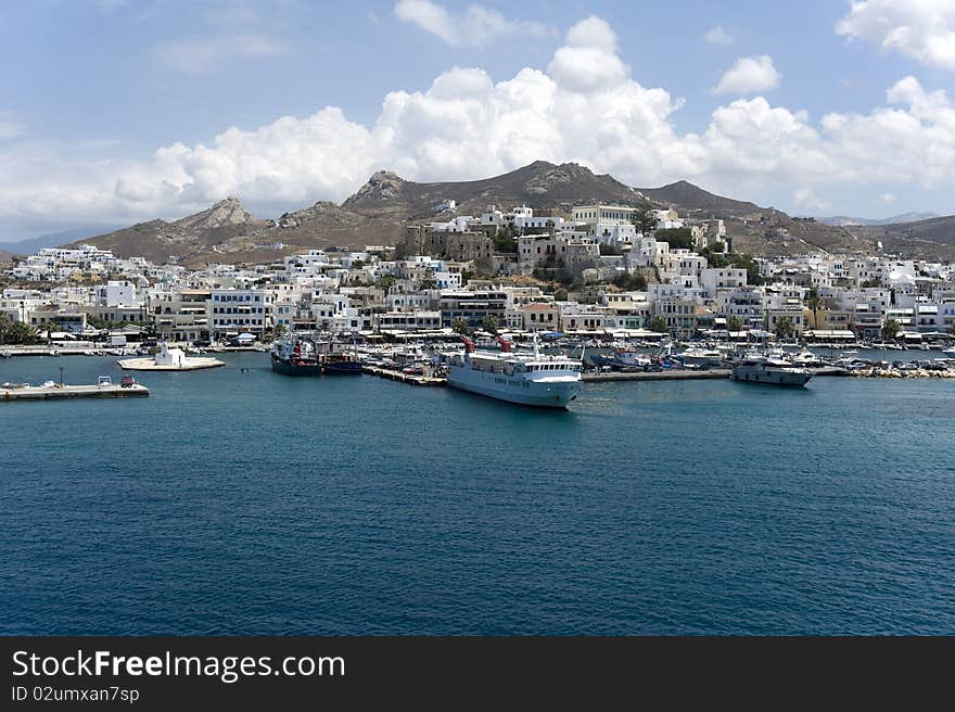 Picturesque Port, Paros, Greece