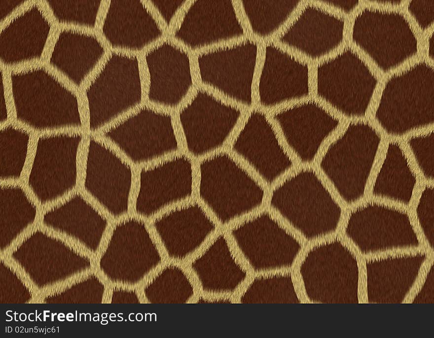 Giraffe skin texture. Seamless pattern.