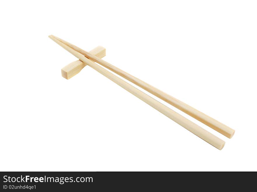 Chopsticks isolated on white background