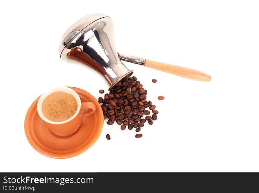 Coffee maker isolated on a white background