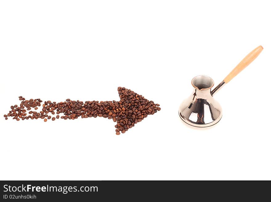 Coffee maker isolated on a white background