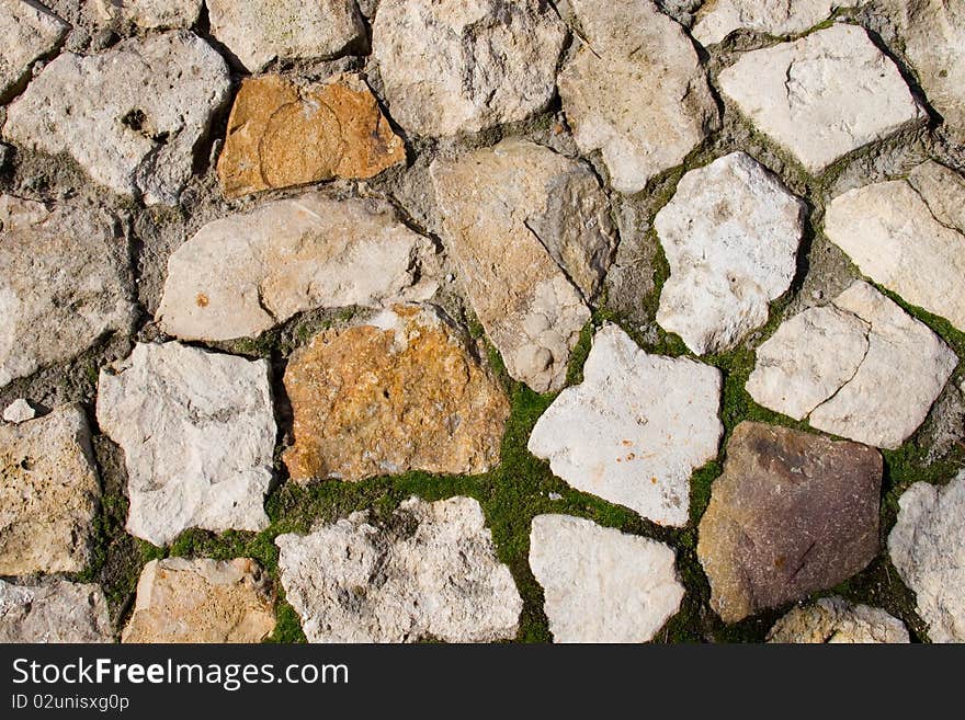 Texture of gray stones