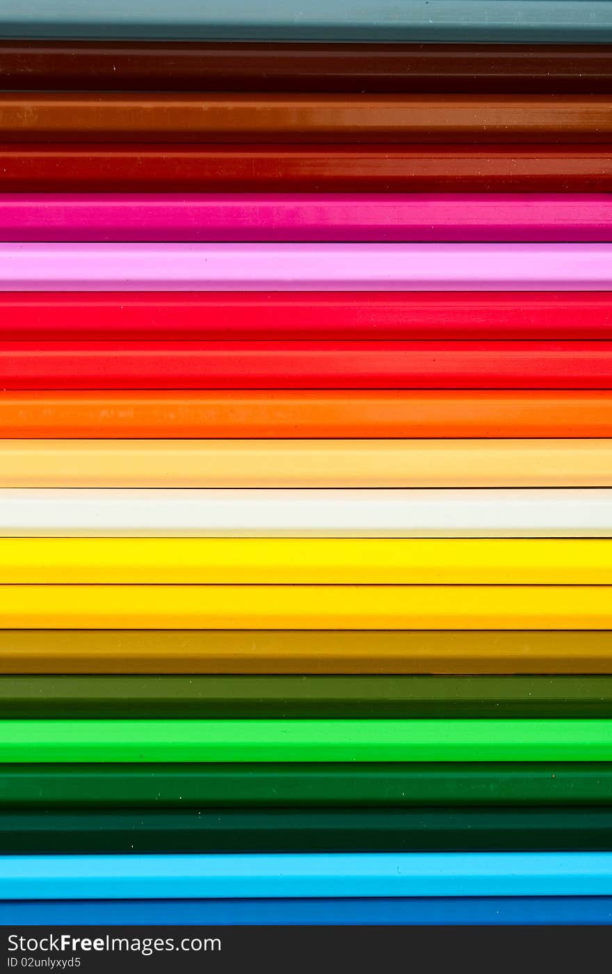 Color background of colored pencils