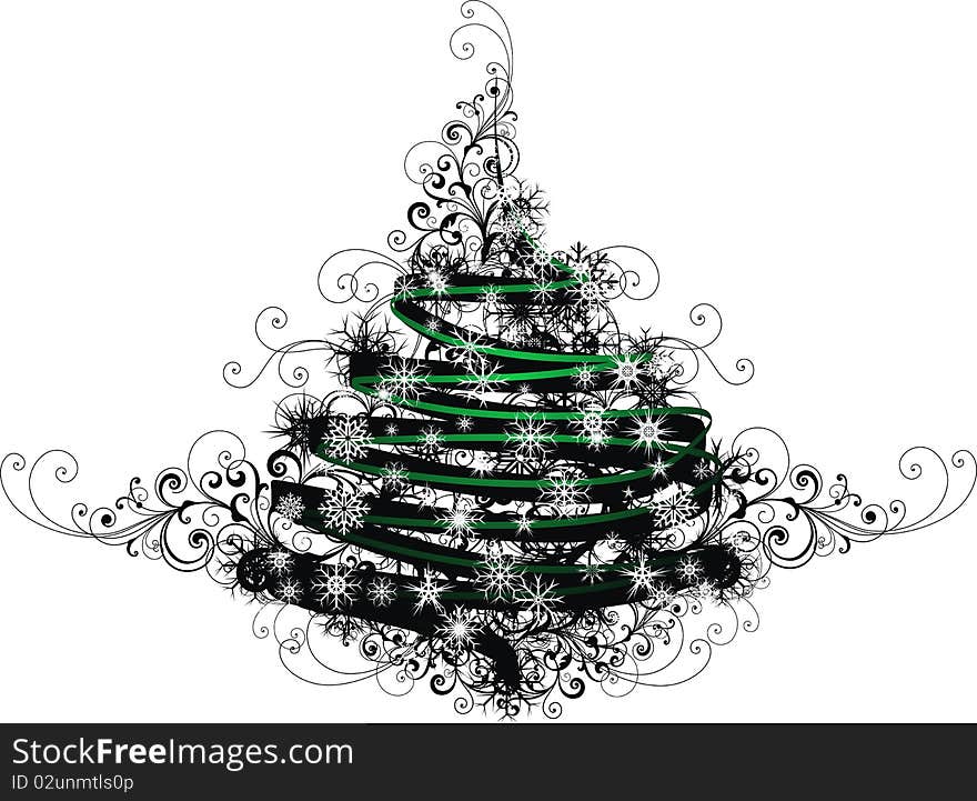 Traditional christmas tree sign for your business