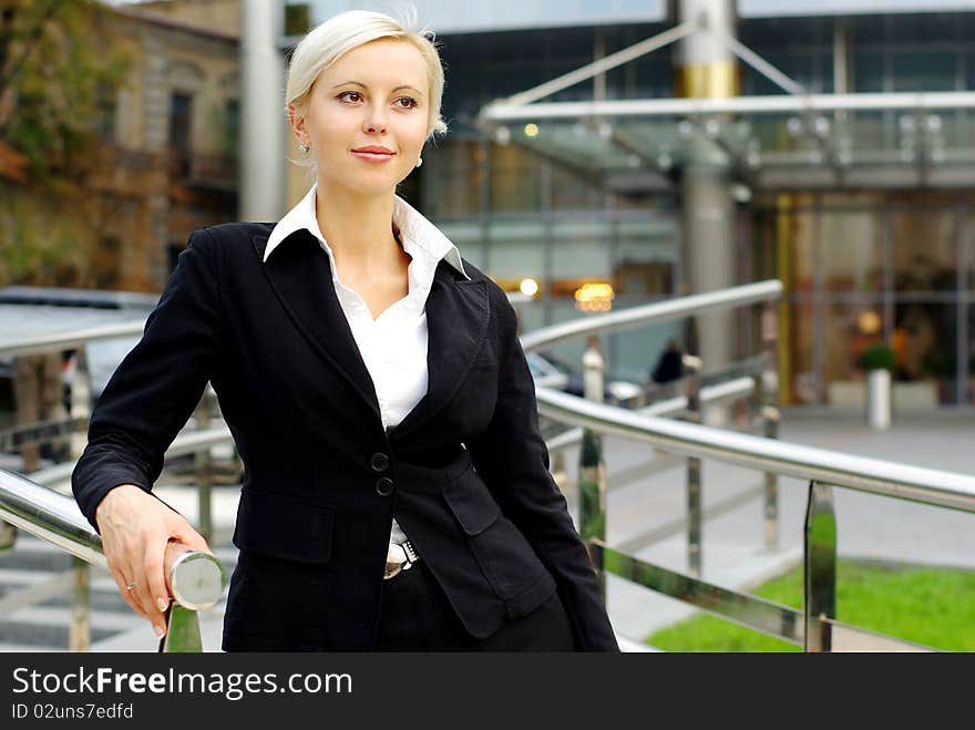 Portrait of a Young Attractive Business Woman