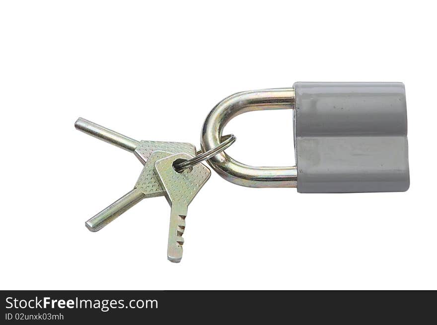 Padlock and keys