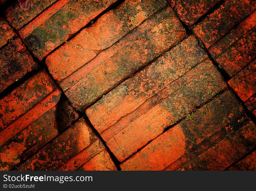 Red brick wall,possible use to background