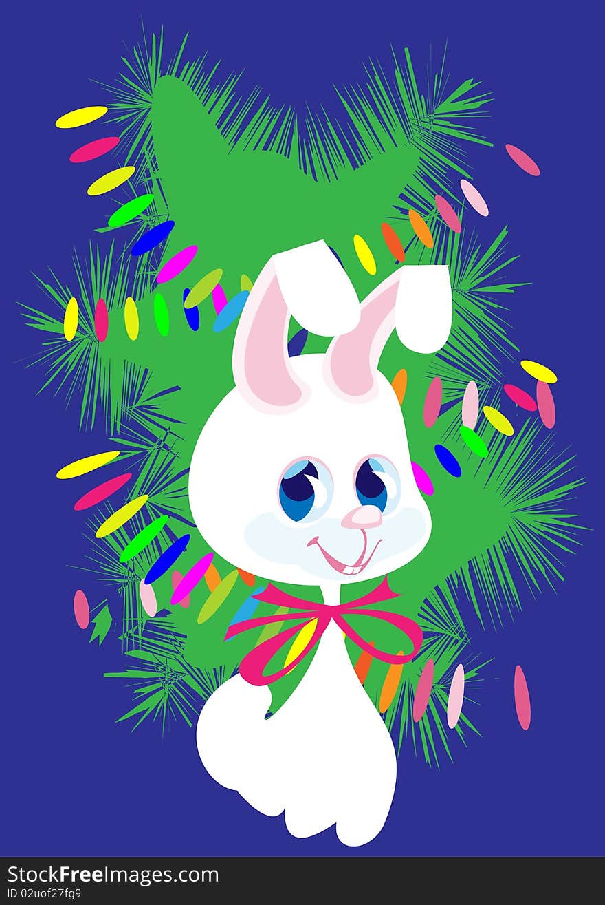 White bunny