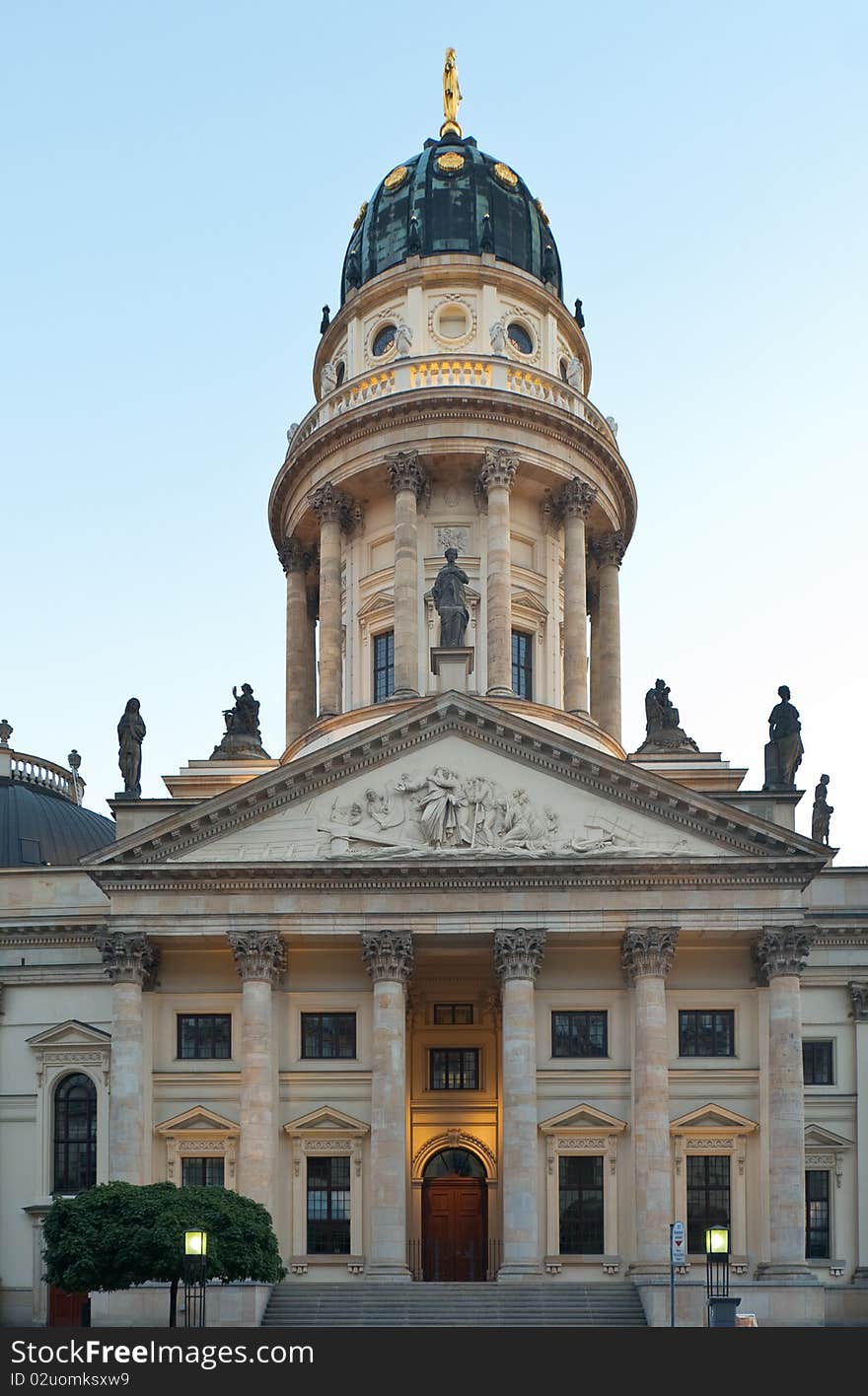 Deutscher Dom in Berlin on the Gendarmenmarkt. Deutscher Dom in Berlin on the Gendarmenmarkt