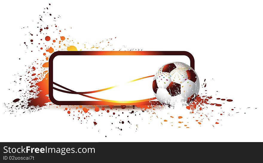 Abstract Football Frame