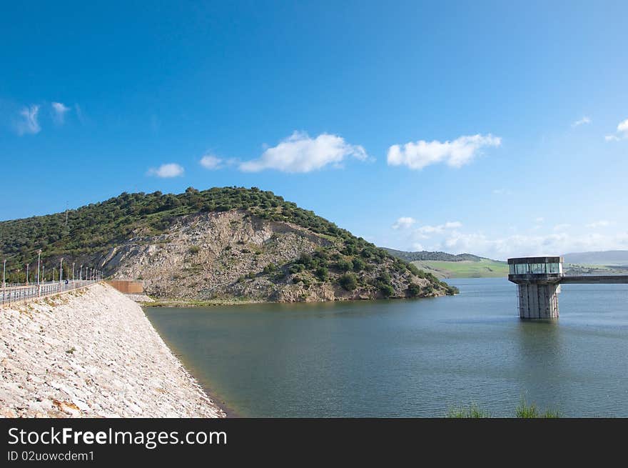 Reservoir of Gadalcacin, lake and water