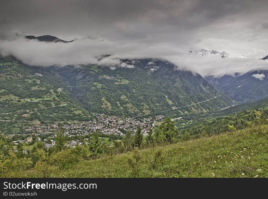 This image shows a view of the Vanoise National Park