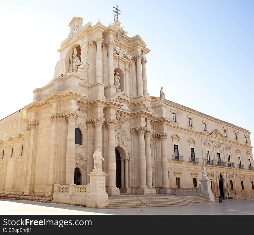 View of The Siracusa Cathedral