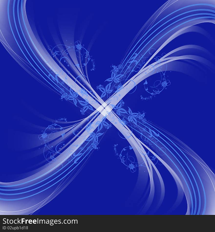 Modern abstract background of blue. Modern abstract background of blue