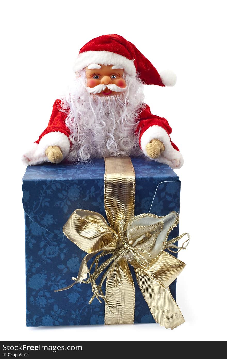 Santa Claus sitting on a parcel 1