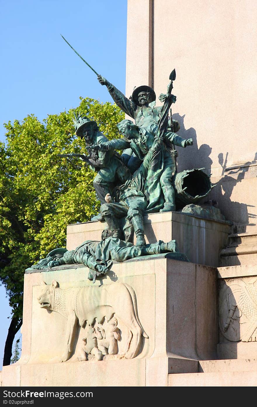 Monument a Giuseppe Garibaldi � Gianicolo in Roma, Italia