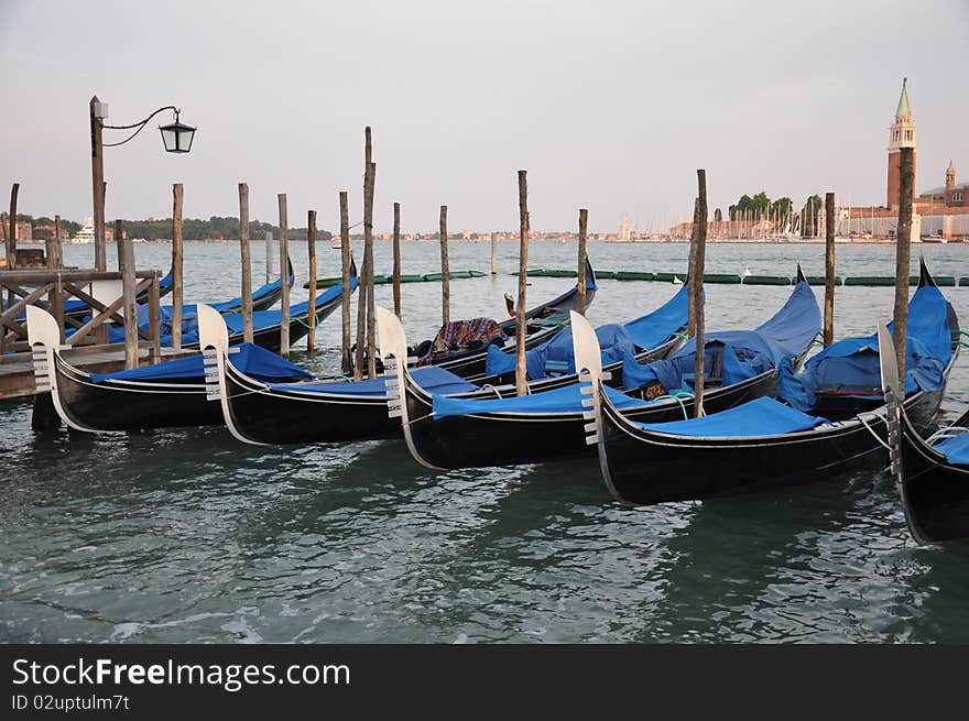 Street of Venice, water in the canal.