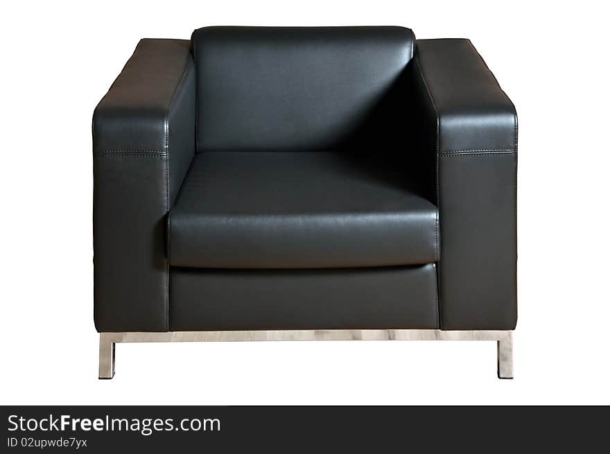 Black seat isolated on white background. Black seat isolated on white background