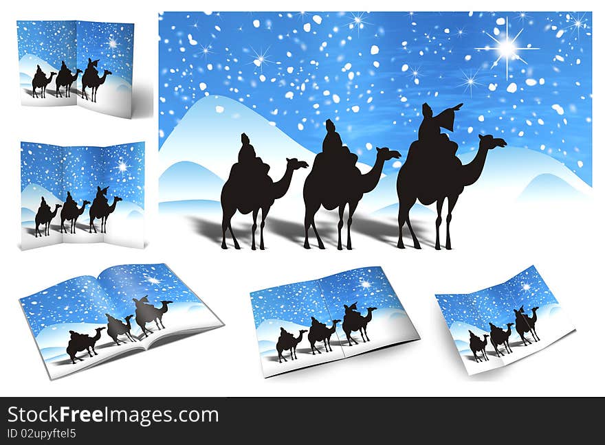 Traditional Christmas background, illustration of Christmas Card. Traditional Christmas background, illustration of Christmas Card