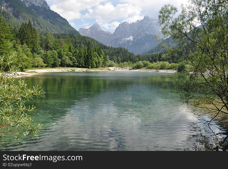 Lake in National Park Triglav, in Eslovenia