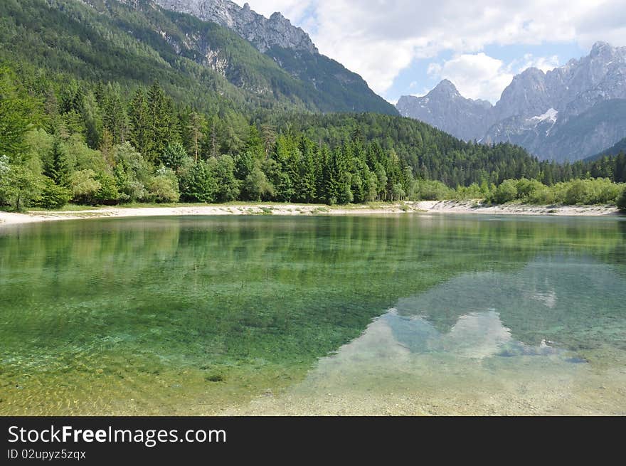 Lake in National Park Triglav, in Eslovenia