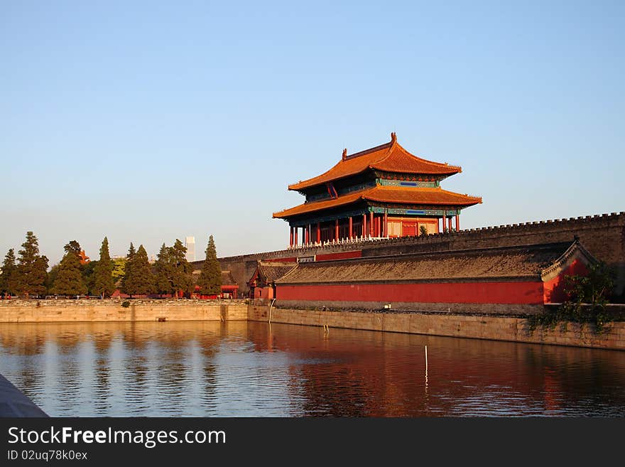 The Forbidden City in China,the Imperial Palace.