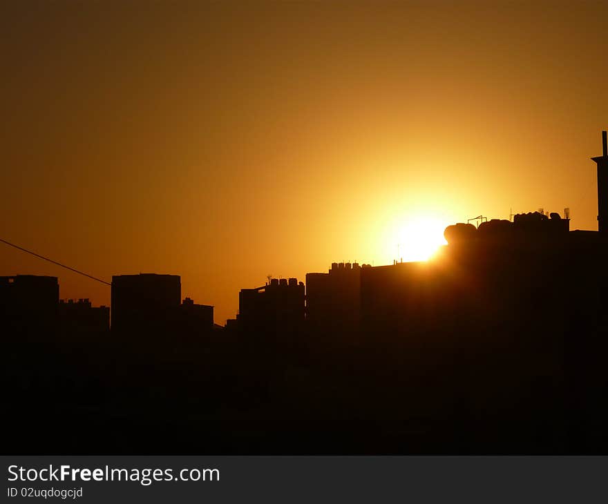 Sunrise Over Kuwait City