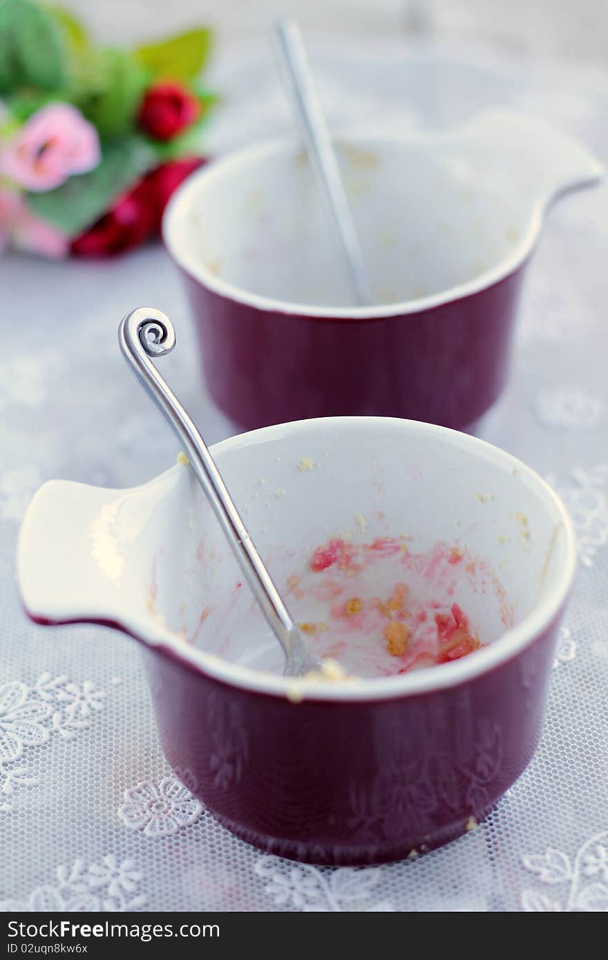 Empty Cup After A Meal