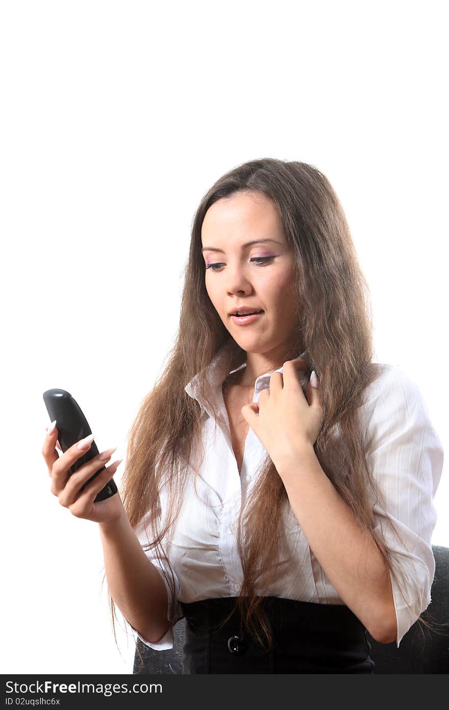 Businesswoman with a phone