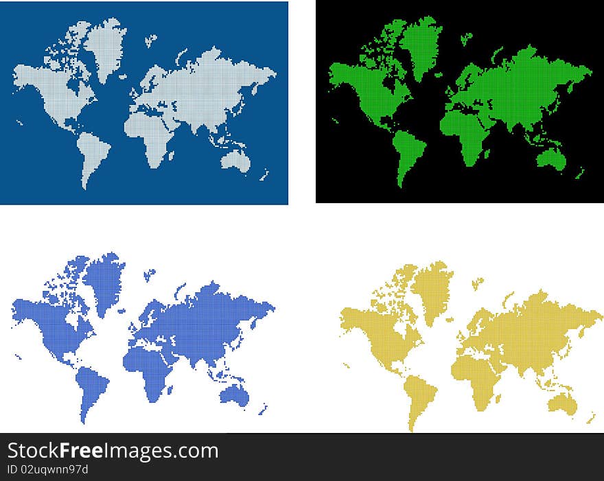 Computer designed world map business background. Computer designed world map business background