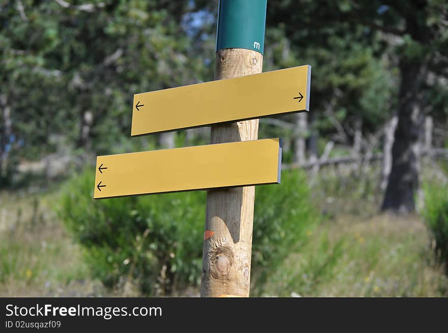 Directions On A Post