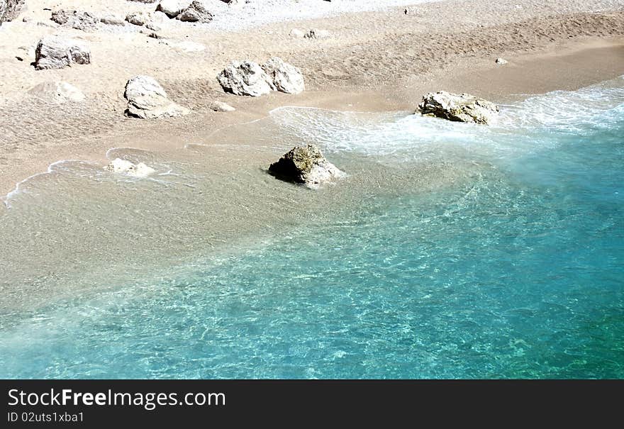 Barren beach - rocks and gravel