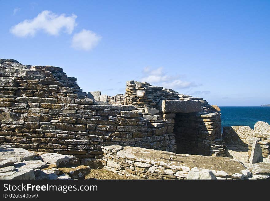 Iron age settlement at Gurness Orkney