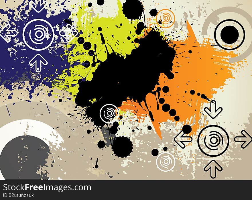 Abstract colorful background. Vector illustration. Abstract colorful background. Vector illustration