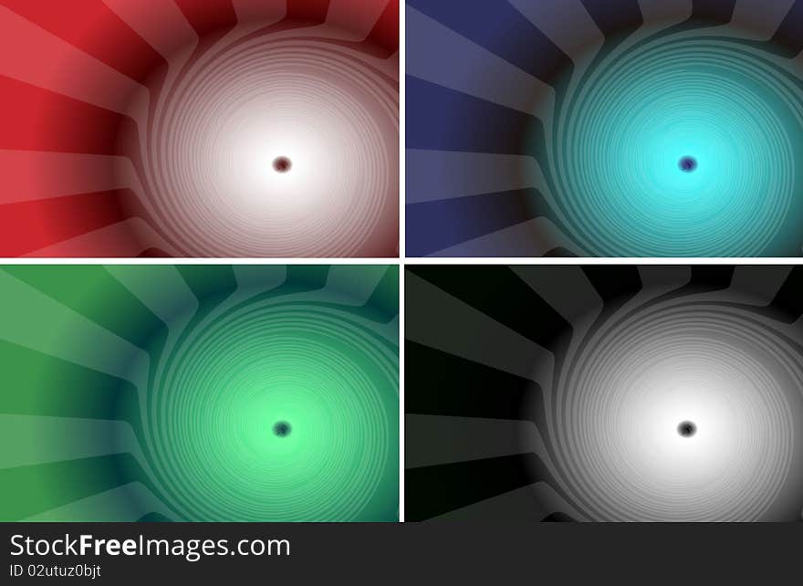 Set magic backgrounds. Vector illustration. Set magic backgrounds. Vector illustration