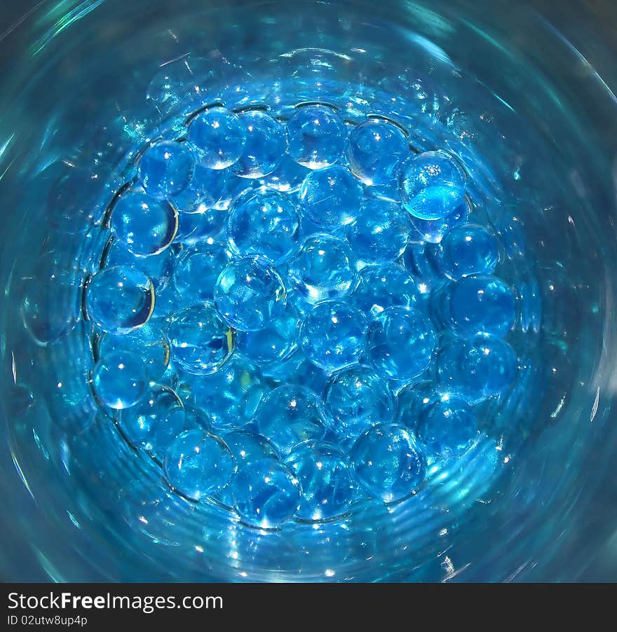 Blue Abstract Pattern, Balls Water