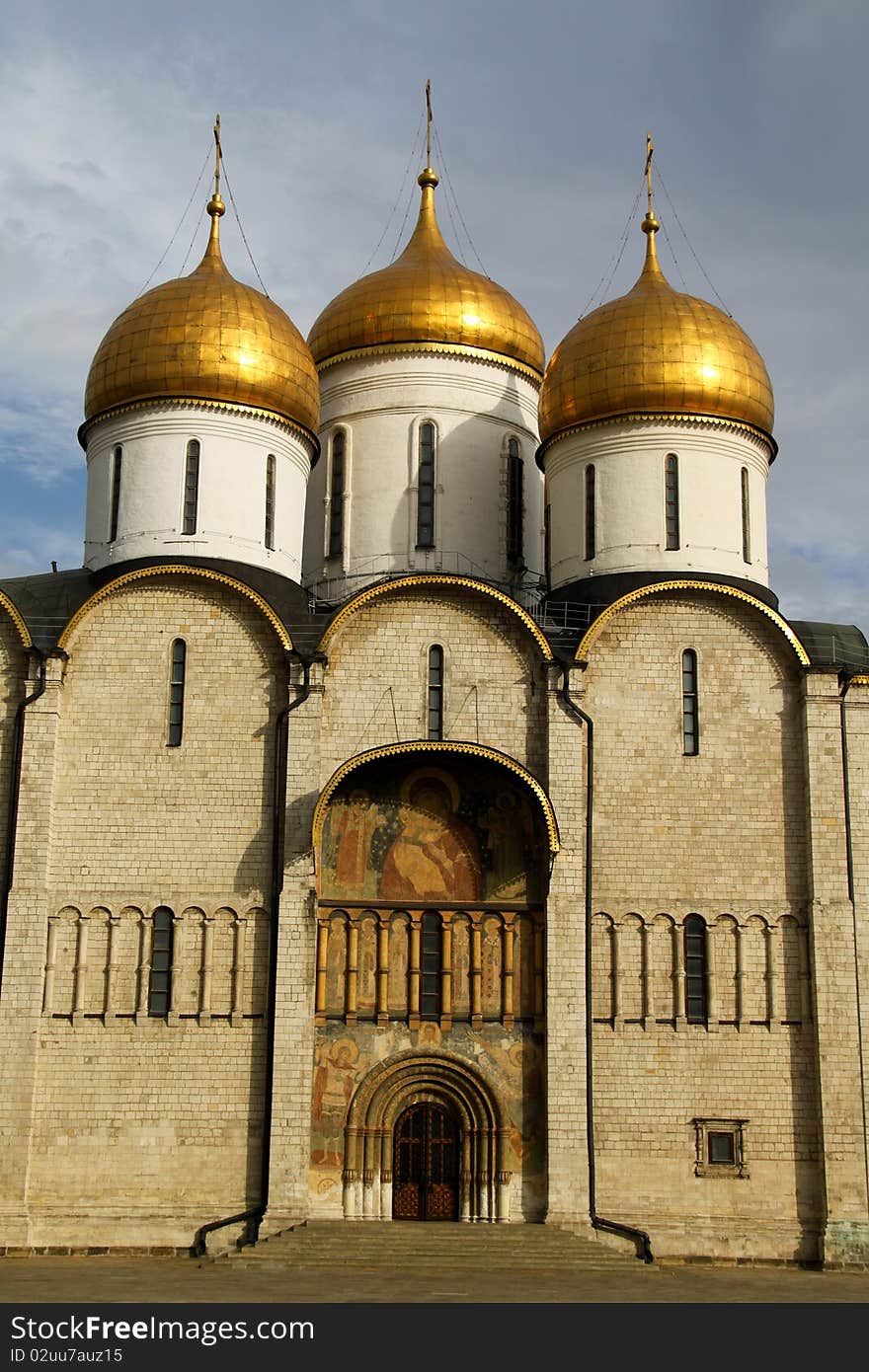 Kremlin's cathedral square in Moscow