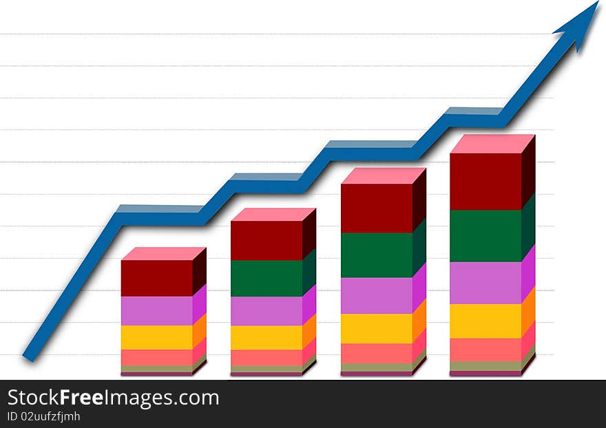 Graph going high to success