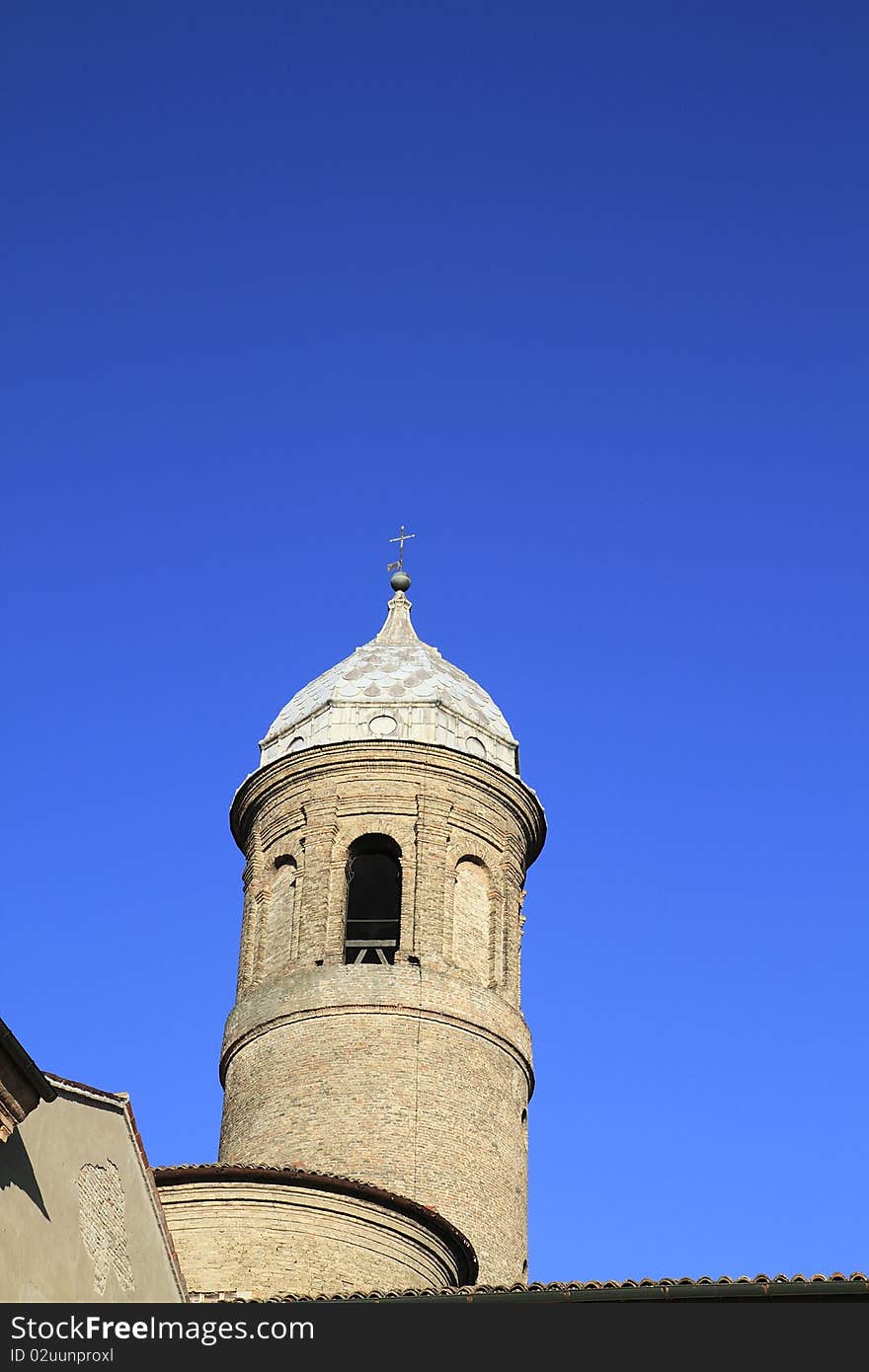 One of the towers of the Basilica of San Vitale in Ravenna, Italy. One of the towers of the Basilica of San Vitale in Ravenna, Italy