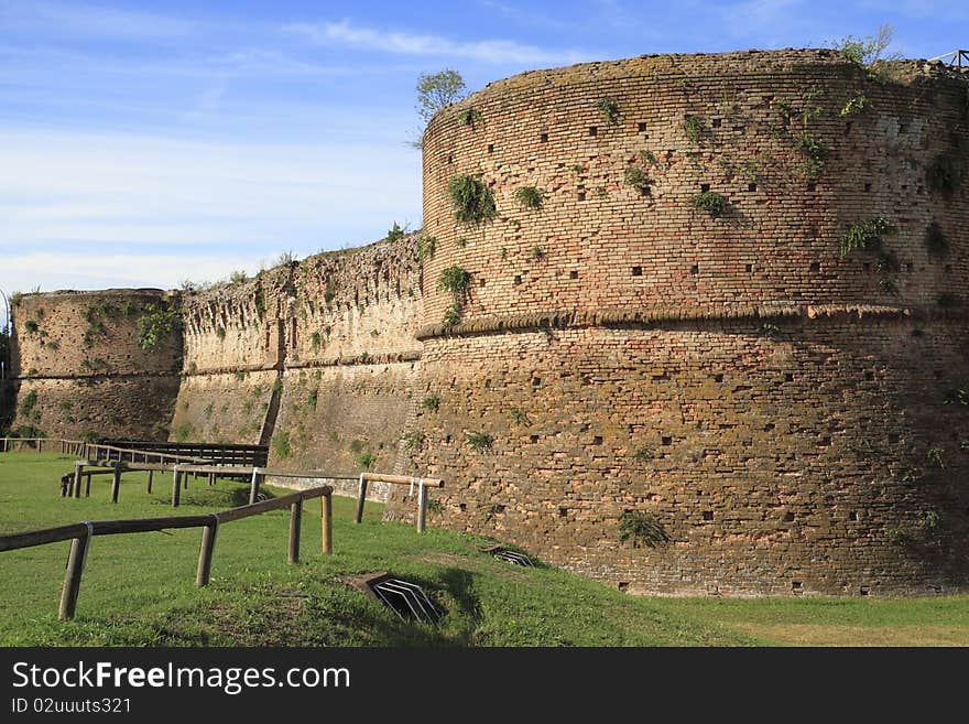 Brancaleone ancient fortress located in the city of Ravenna Italy