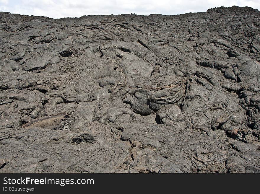 Cold volcanic flow in detail. Cold volcanic flow in detail